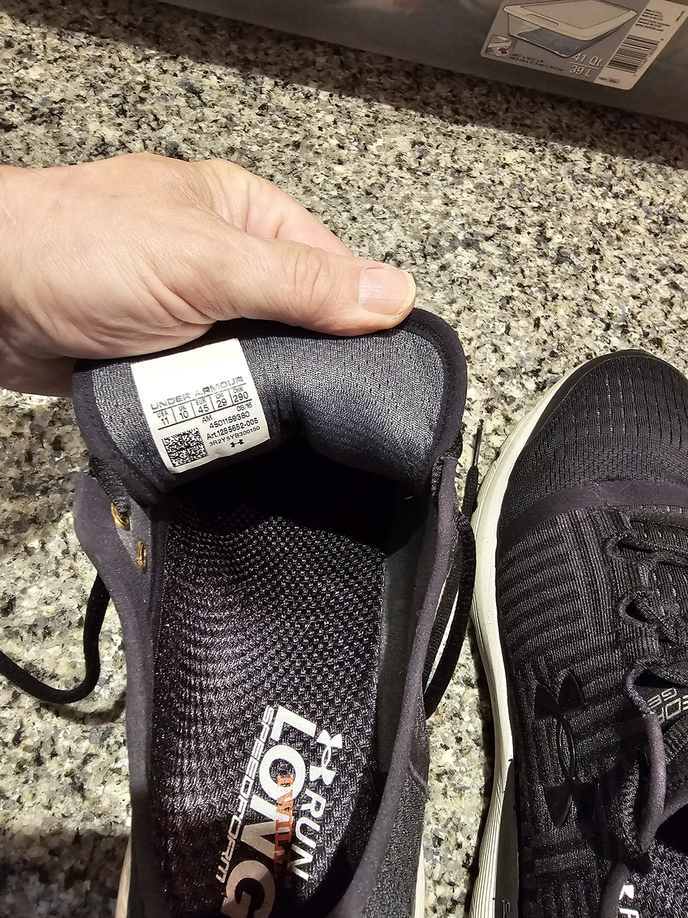 Under Armour SpeedForm Gemini 3 Running Shoe - Black - Picture 7 of 8